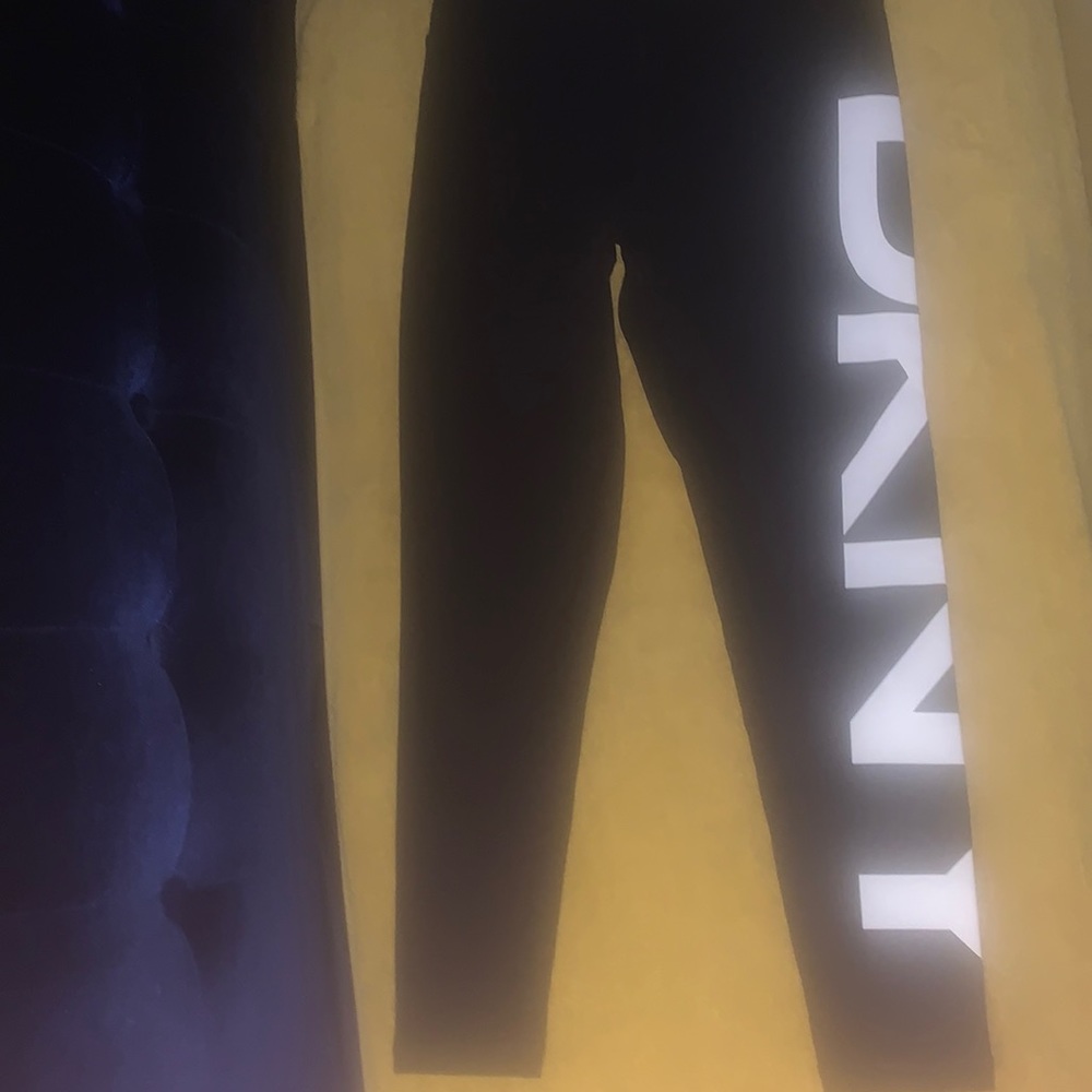DKNY Sport size S petite black and white NWT leggings.  machine wash cold